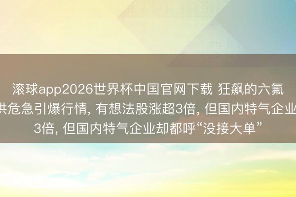 滚球app2026世界杯中国官网下载 狂飙的六氟化钨: 日本产线断供危急引爆行情, 有想法股涨超3倍, 但国内特气企业却都呼“没接大单”