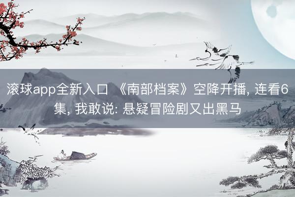 滚球app全新入口 《南部档案》空降开播, 连看6集, 我敢说: 悬疑冒险剧又出黑马