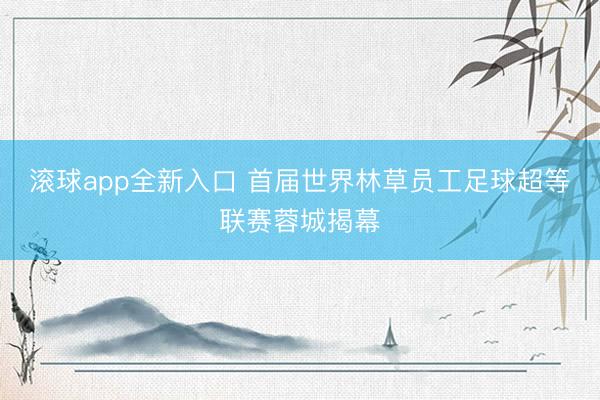 滚球app全新入口 首届世界林草员工足球超等联赛蓉城揭幕